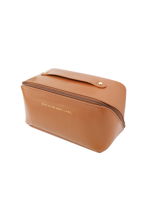 Basic makyaj çantası - kahverengi h5 Resim4